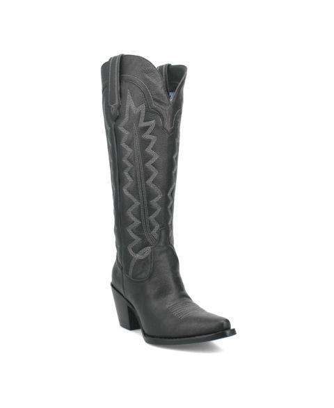 Женские ботинки Dingo High Cotton Leather, цвет: Чёрный
