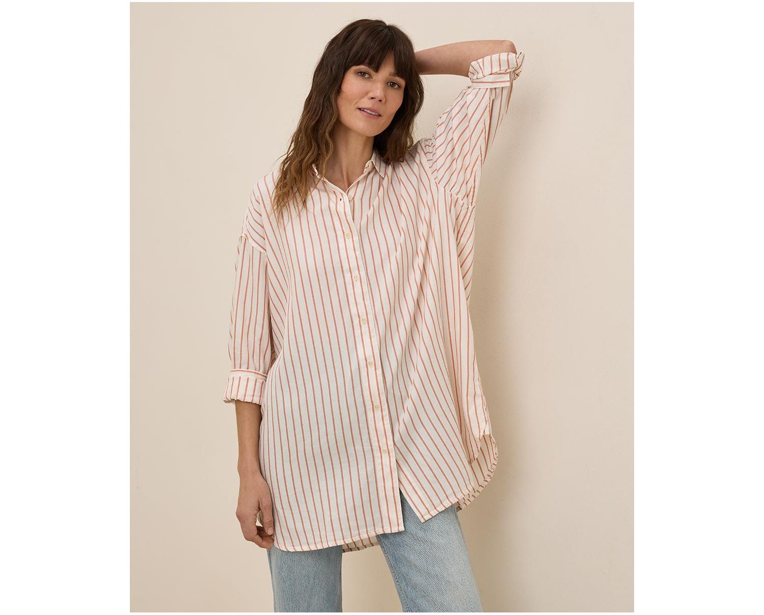 Women's Cotton Sunset Lightweight Cotton Oversized Shirt