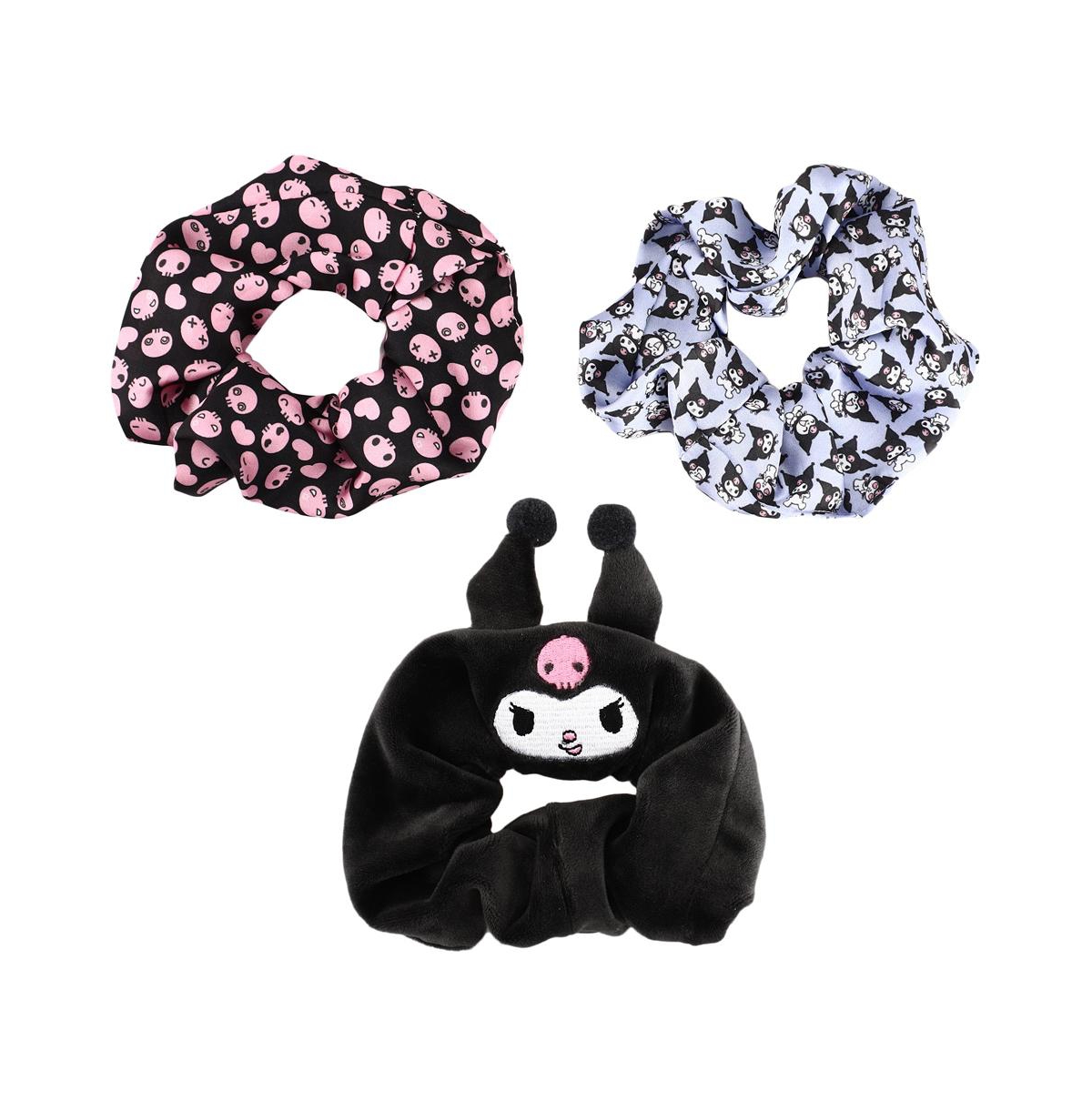 Sanrio Kuromi Scrunchy 3-Pack - Multicolored