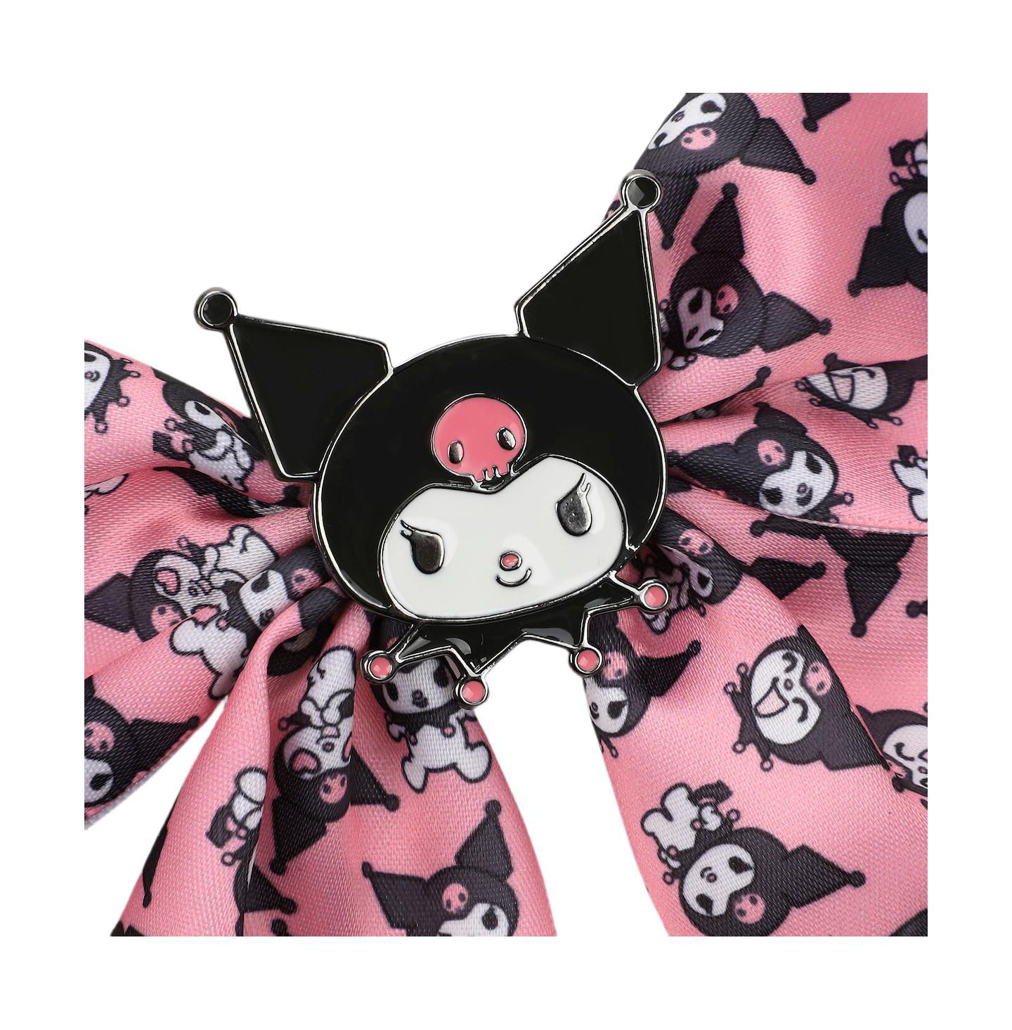 Детские аксессуары для волос My Melody and Kuromi 2-Piece Hair Clip Bows, цвет: Hsr 2-Piece Kuromi — фото 4