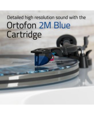 RT85 High-Fidelity Vinyl Turntable with Ortofon 2M Blue Cartridge, Acrylic Platter, Speed Control, and Vibration Isolation