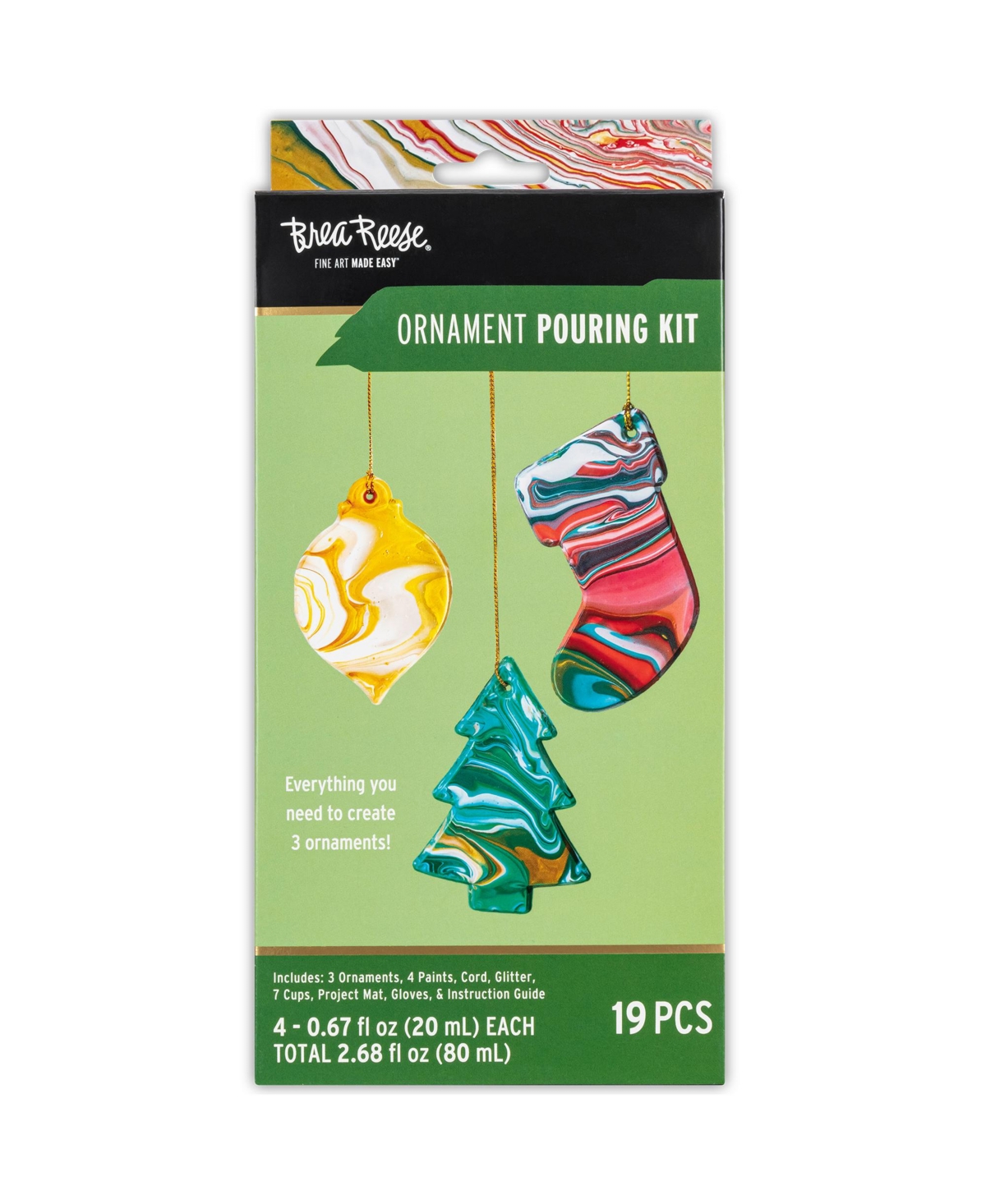 Acrylic Paint Pouring Kit - Ornaments