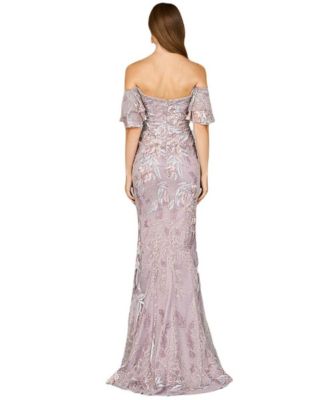 Women's Off Shoulder Mermaid Lace Gown