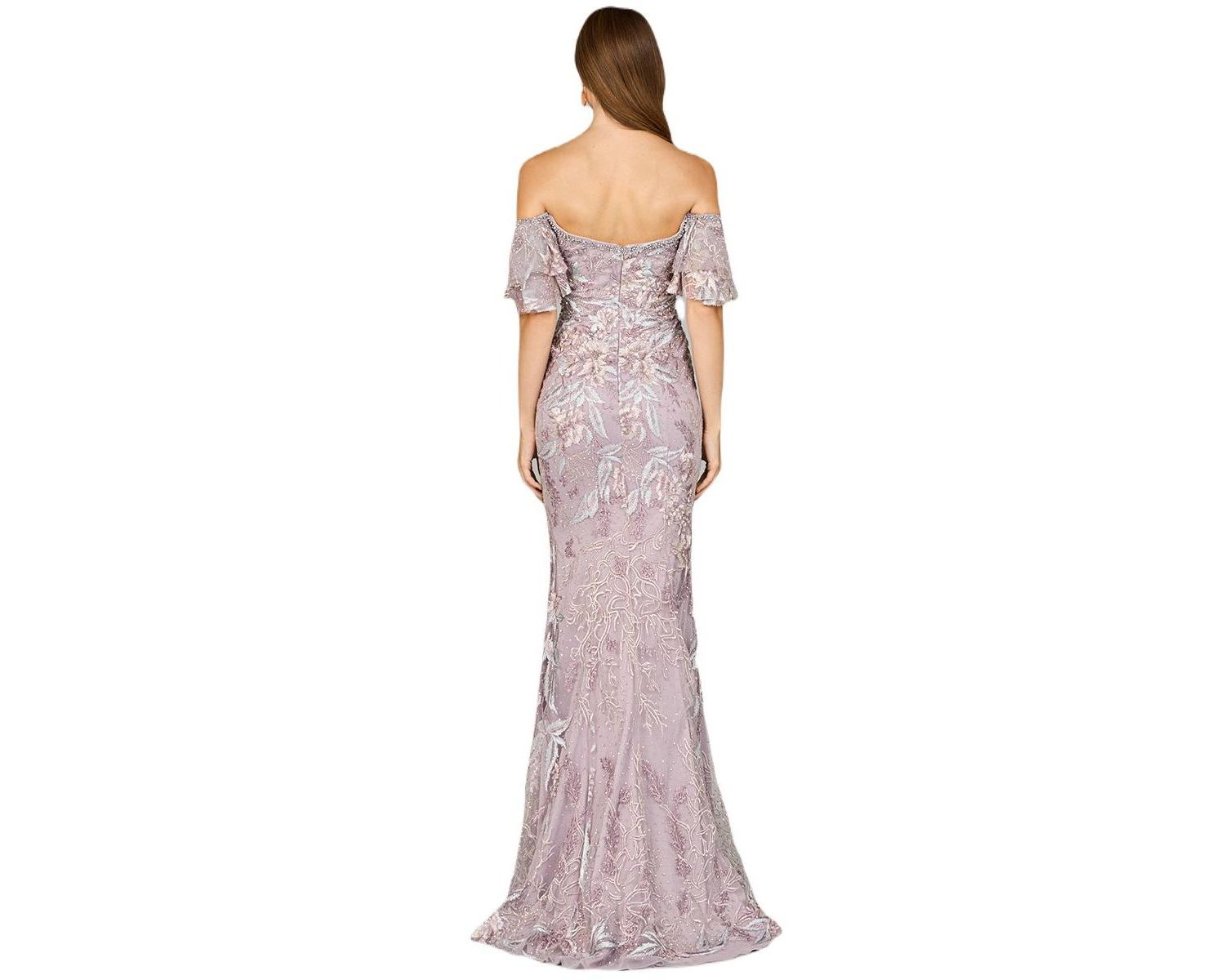 Women's Off Shoulder Mermaid Lace Gown