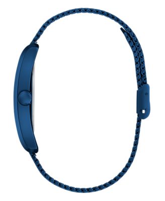 Men's Analog Blue Mesh Watch, 34mm