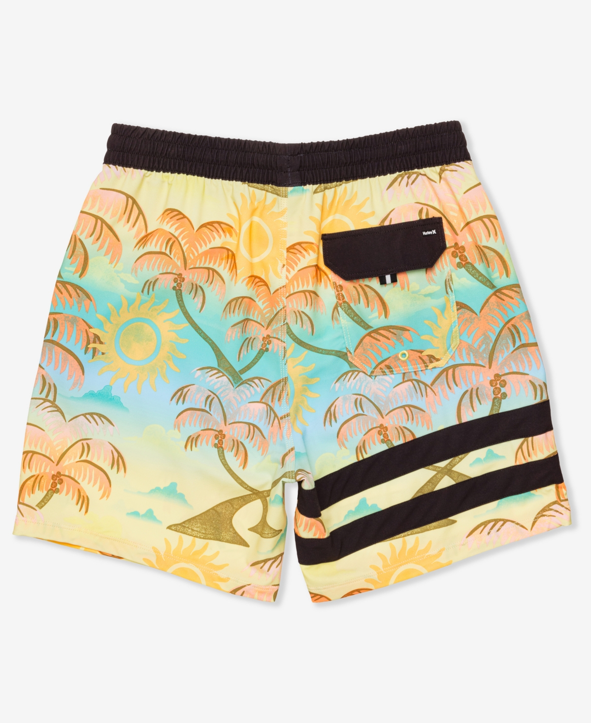Hurley Men's Phantom Block Party Volley 17 Boardshorts In Pineapple