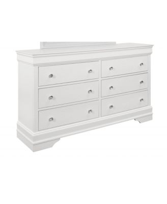 Modern Solid Wood Six-Drawer Dresser for Home and Closet Organization