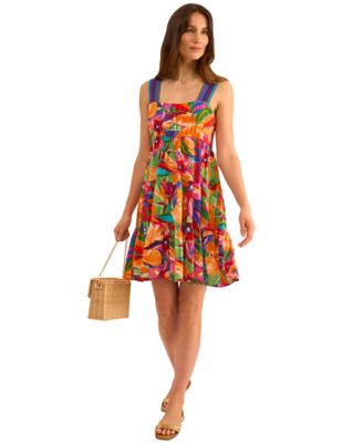 Women's Sleeveless Tiered Floral Mini Dress