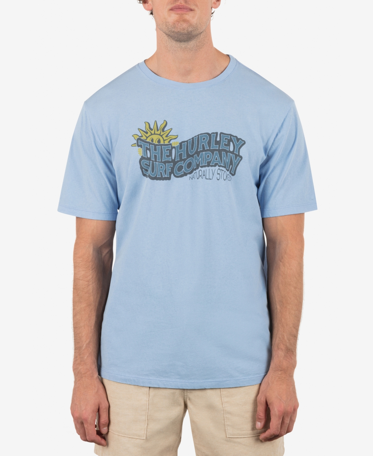 Men's Naturally Stoked Short Sleeve T-Shirt - Eifel blue