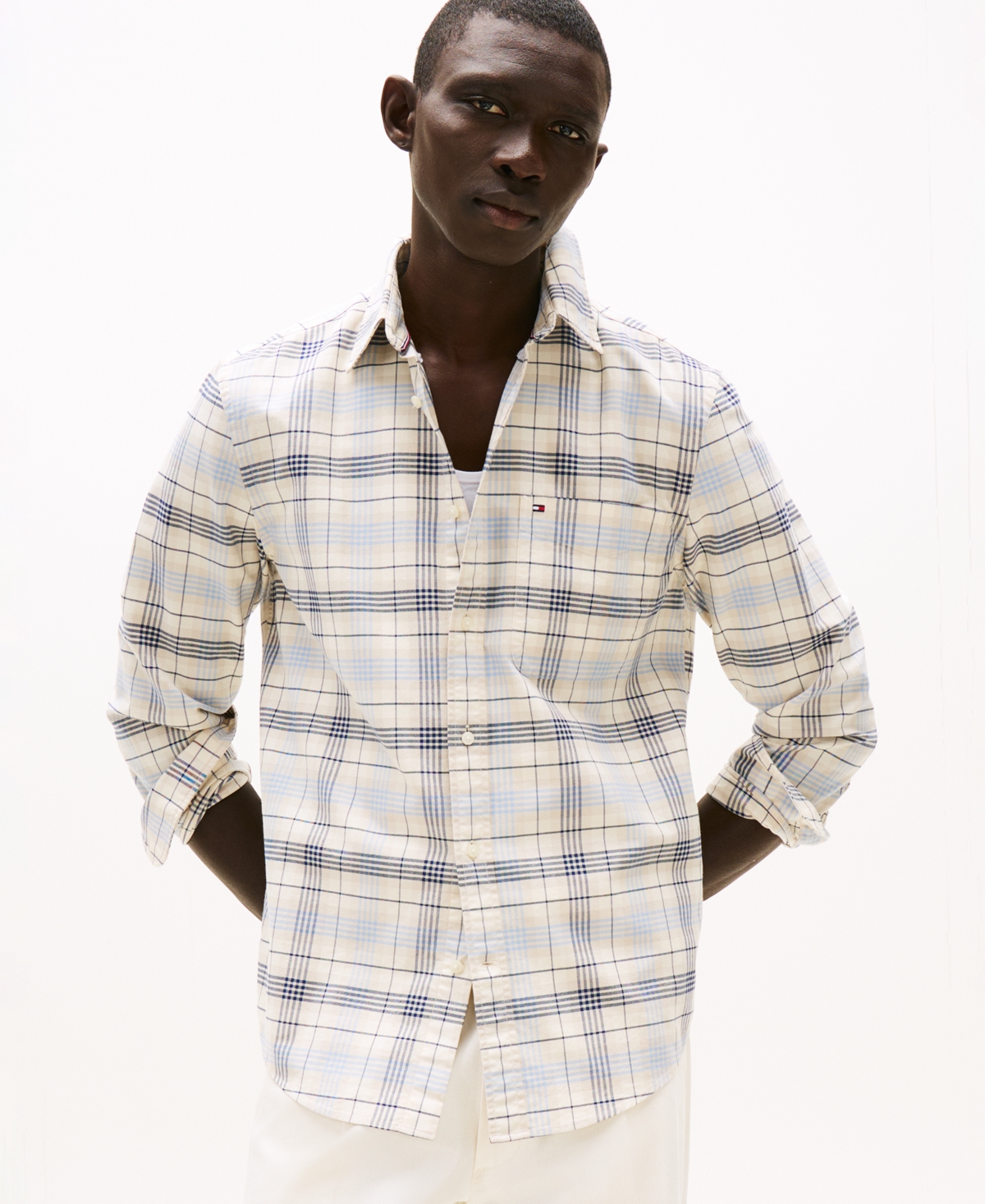 Men's Heritage Check Oxford Shirt - Cloudy Blue / Multi Check