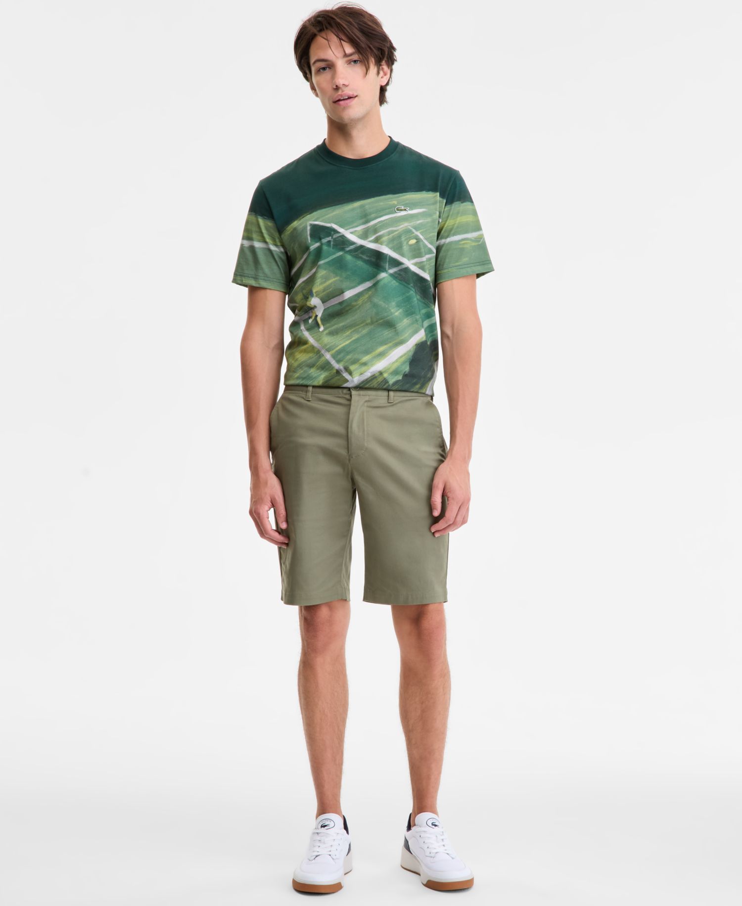 Men's Slim-Fit Chino Bermuda Shorts