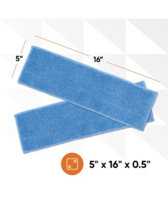 Miracle Microfiber Flat Mop with Telescopic Aluminum Handle