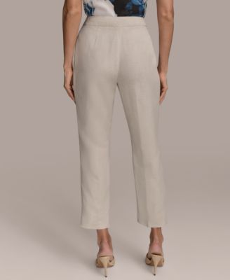 Women's Linen-Blend Ankle Pants