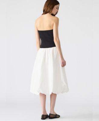 Women's Oliver Mixed-Media Bubble-Hem Dress