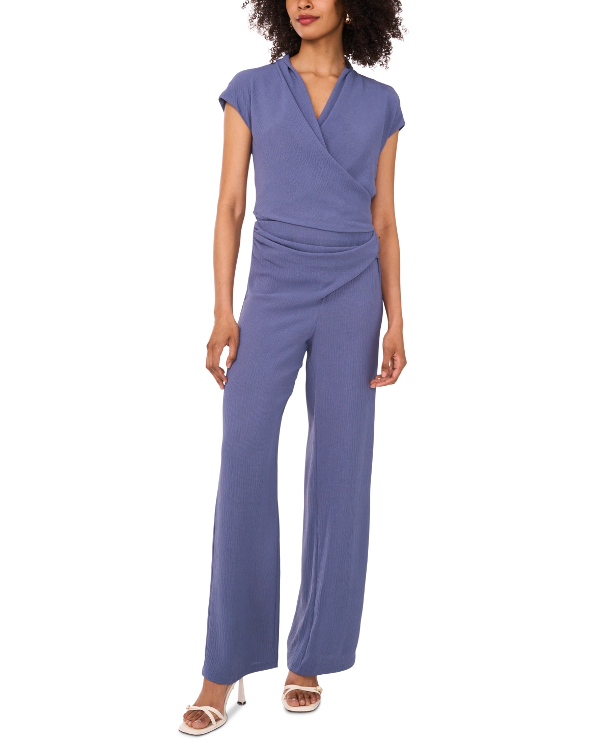 Sam & Jess Women's Pull-on Twist-front Straight-leg Pants