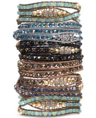 lonna & lilly Crystal or Glass Bead Wrap Bracelets - Macy's