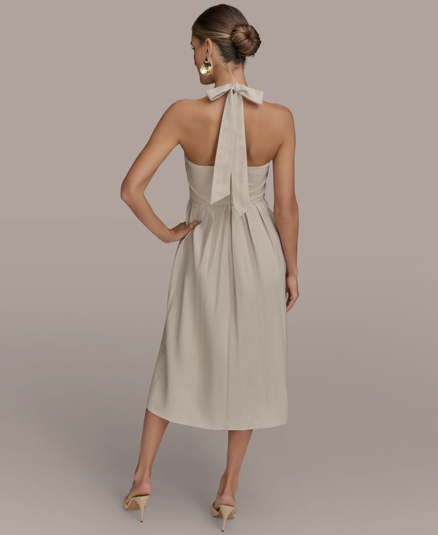 Women's Tie-Back Midi Dress
