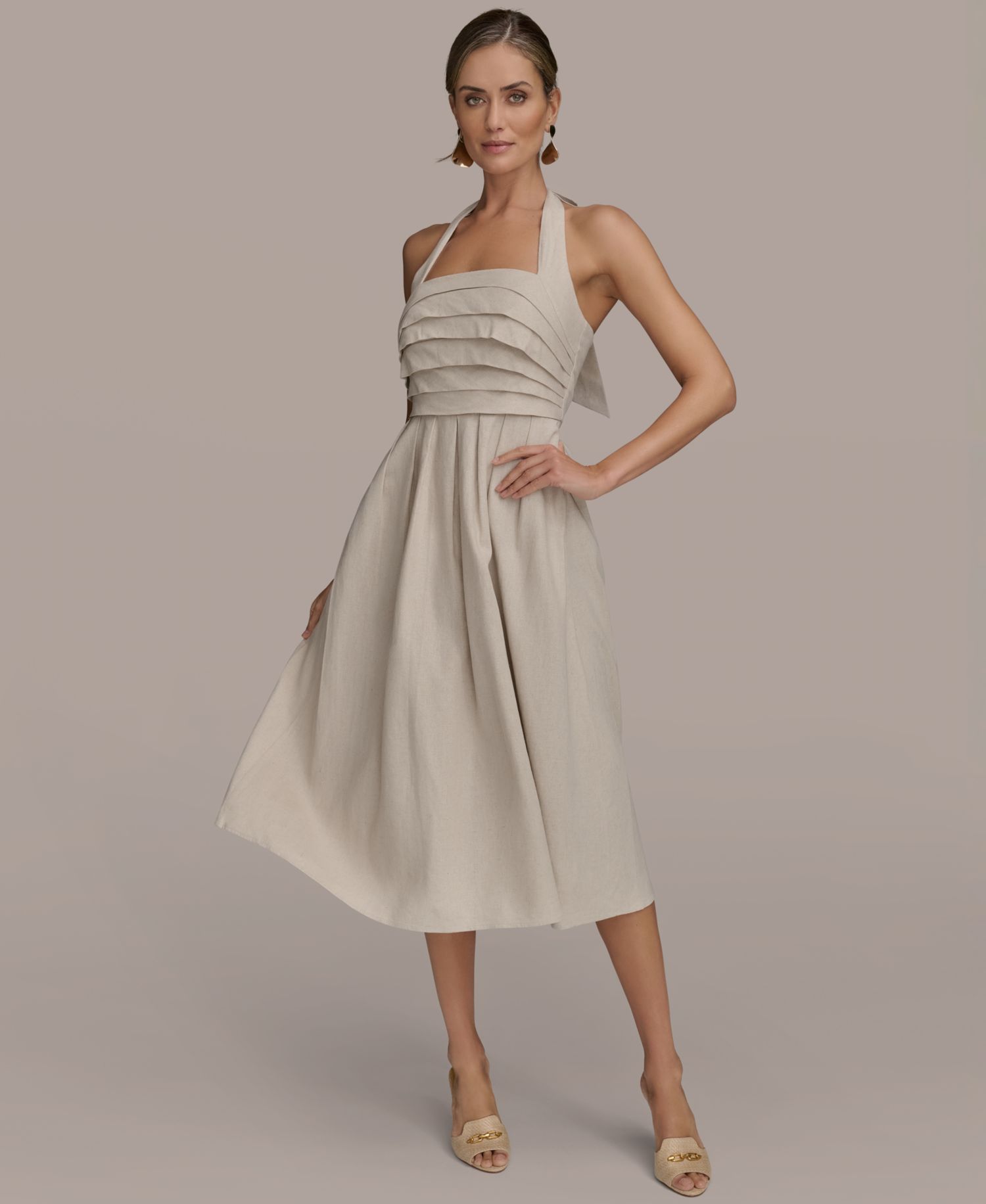 Women's Tie-Back Midi Dress