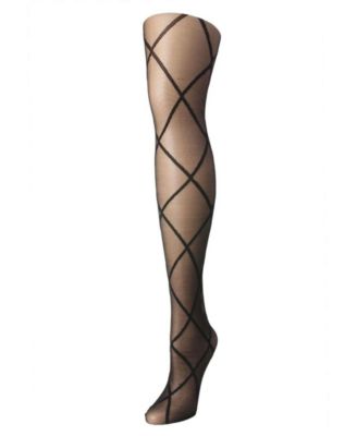 Women's Diamond Patterned Fashion Sheer Tights ME-107	