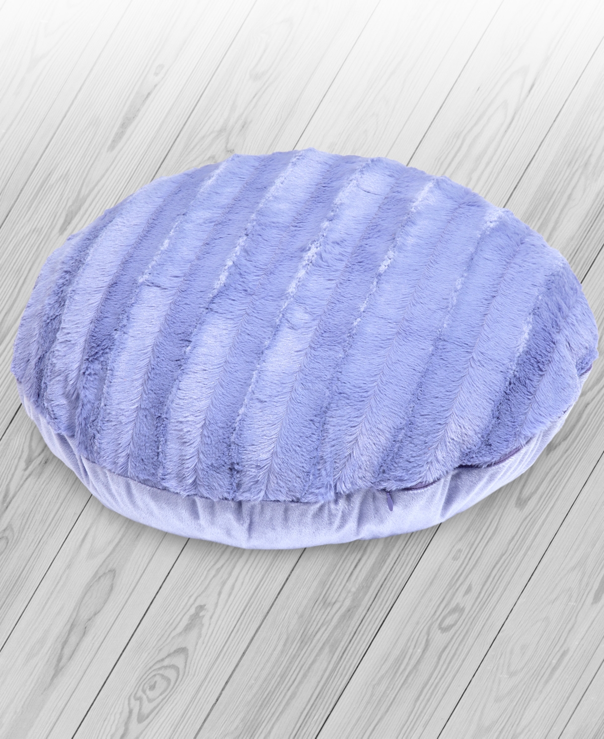 Cheer Collection Decorative Round Pillow Set, 18" X 18" In Purple