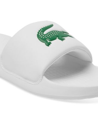 【LACOSTE】Serve 1.0 Sliders ロゴ入り スライダー ♪ Lacoste Lacoste Serve 1.0 sliders in black - Sandals