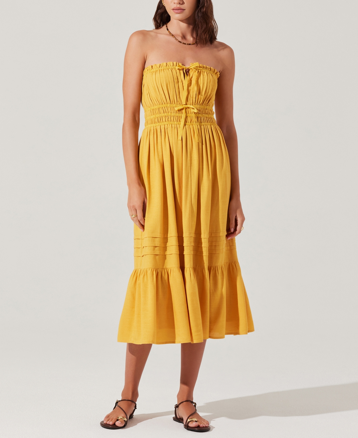 Astr Women's Women's Aubrie Strapless Midi Dress
