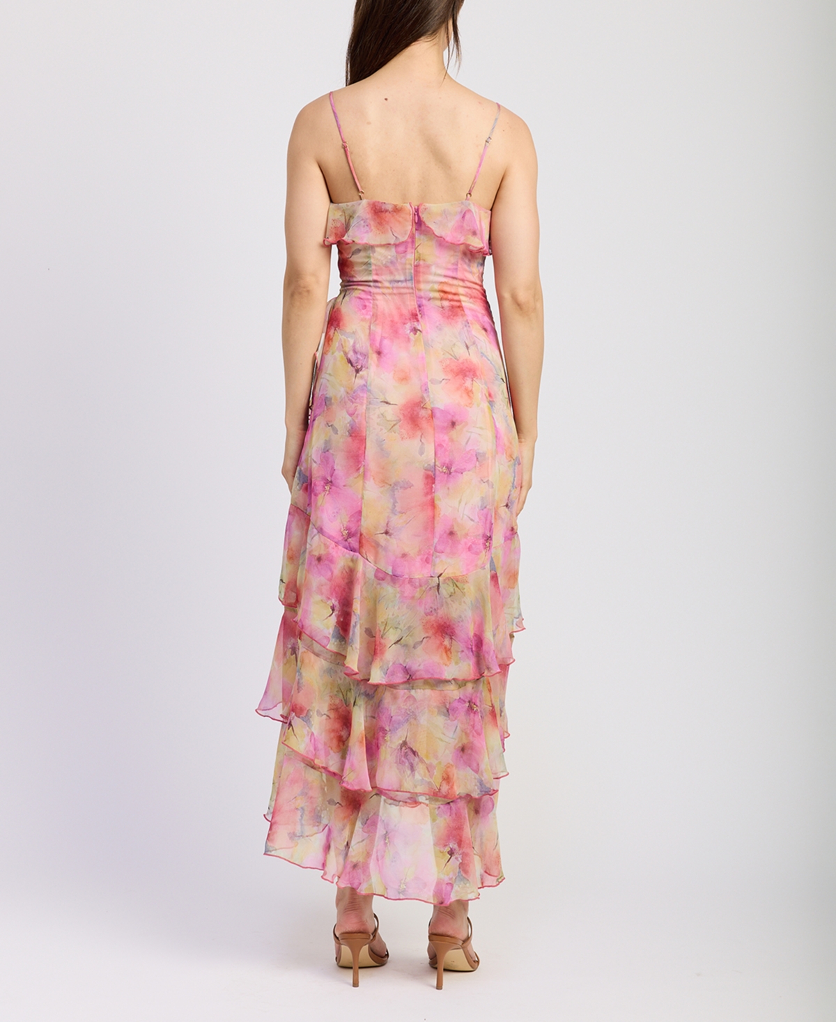 En Saison Women's Amari Ruffle-Trim Maxi Dress