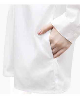 Women's Cotton Poplin Pintuck Detail Lucky Star Shirt