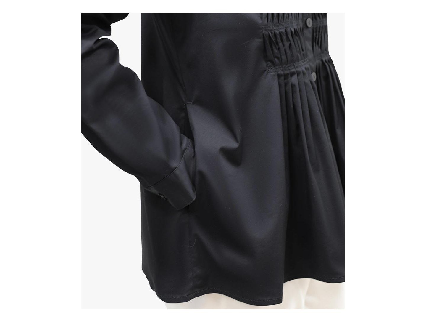 Женская рубашка Stella Carakasi Cotton Poplin Pintuck Detail Lucky Star, цвет: Чёрный — фото 7