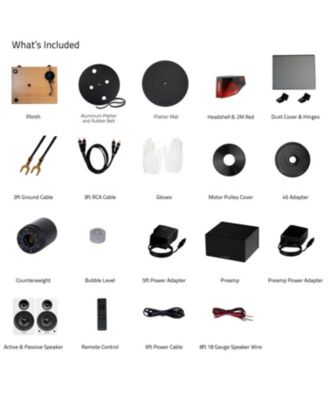 RT83 Turntable, PA10 Preamp, Ai61 Speakers, Ortofon 2M Red Cartridge, 120W Class D Amp, Bluetooth