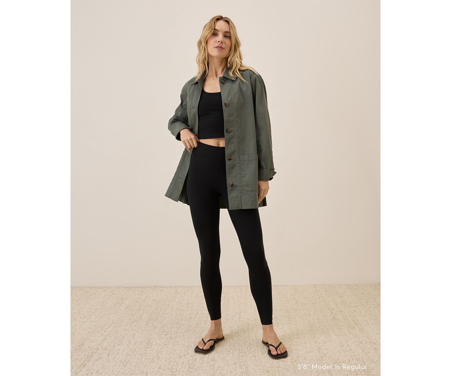 Женские леггинсы Pact Organic Cotton On the Go-To, цвет: Чёрный — фото 2