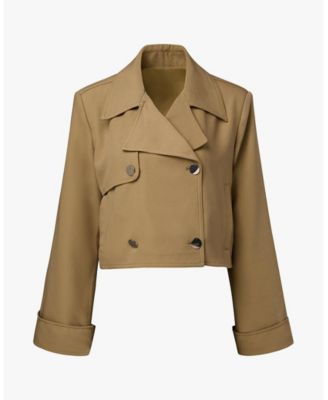 Women's Cropped Trench Coat
