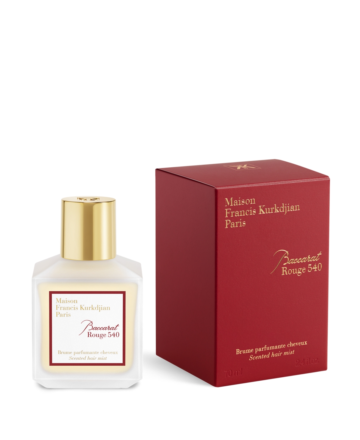 Maison Francis Kurkdjian Baccarat Rouge 540 Scented Hair Mist, 2.4 Oz. In Transparent