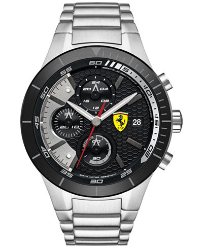 Scuderia Ferrari Men's Chronograph RedRev Evo Stainless Steel Bracelet Watch 46mm 0830263