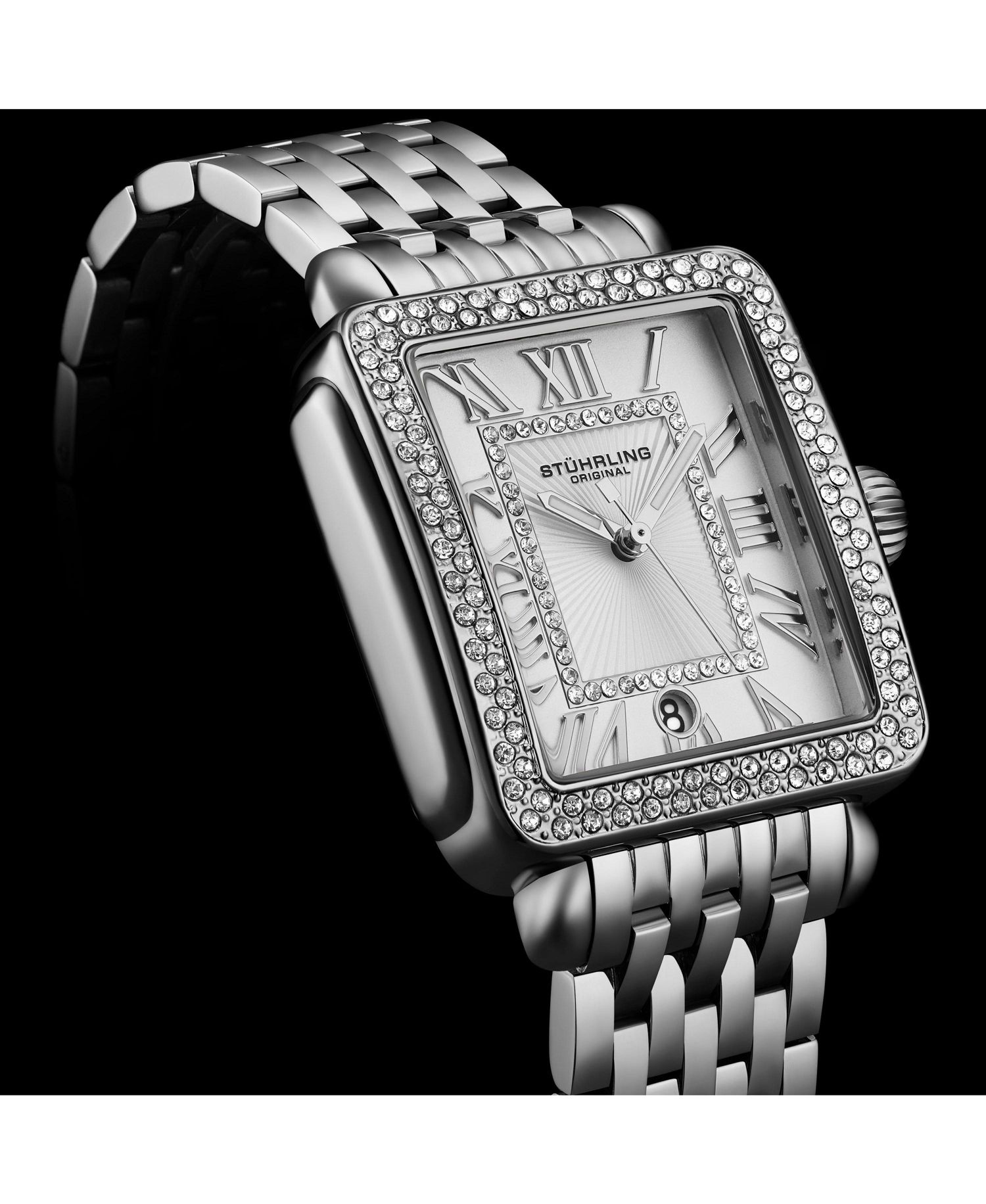 Original Women s VivreLuxe Crystal-Accented Stainless Steel Bracelet Watch, 34mm
