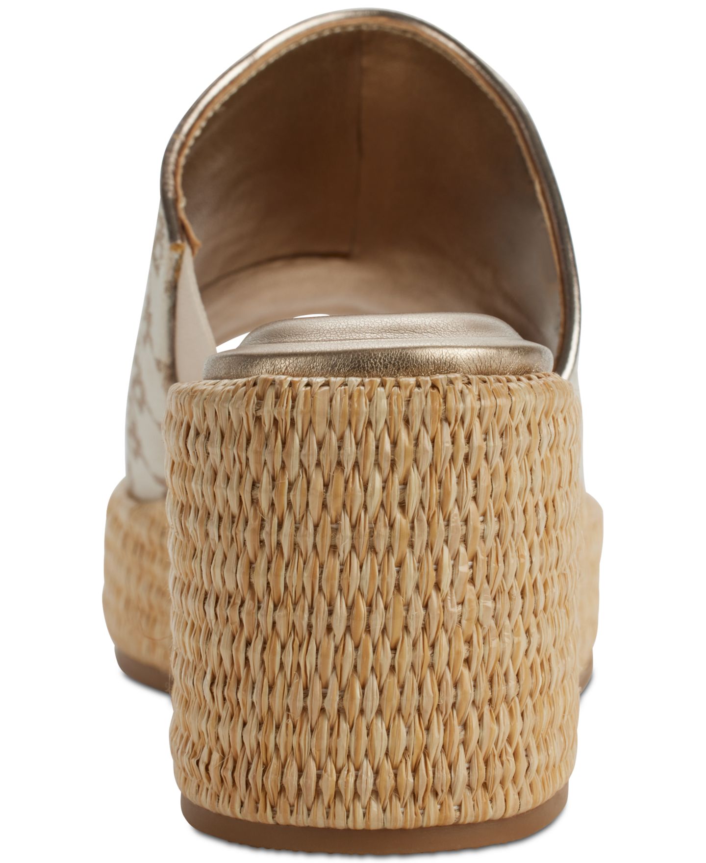 Женские сандалии DKNY Conrad Slip-On Wedge, цвет: Костяной — фото 3