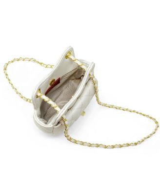 Girls Tiny Quilted Treasure Purse, Pink