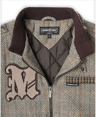 Men's Tweed Varsity Jacket