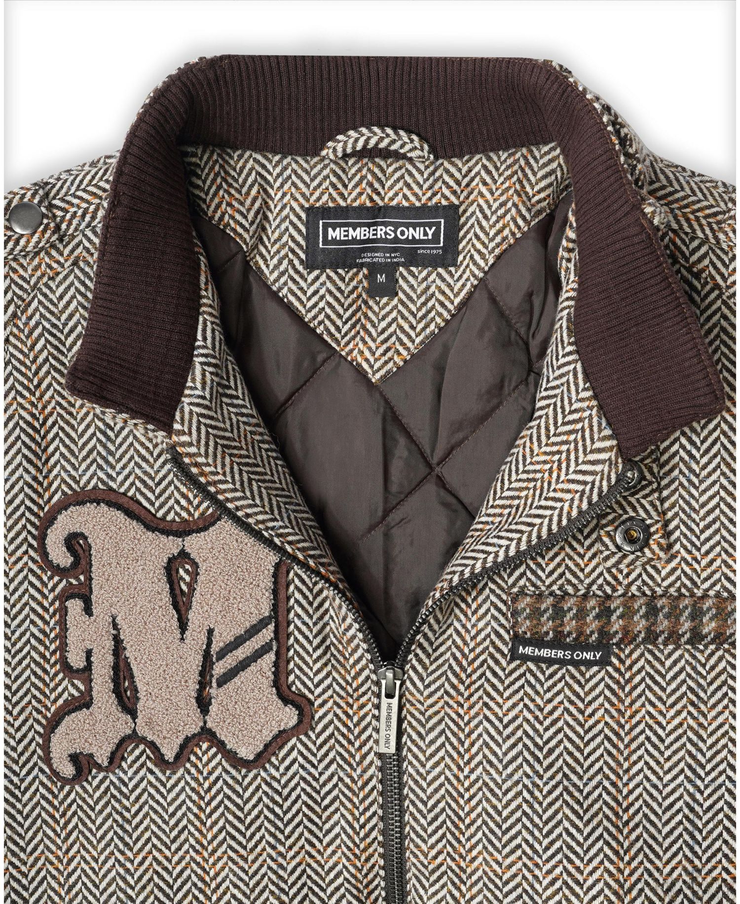 Men's Tweed Varsity Jacket