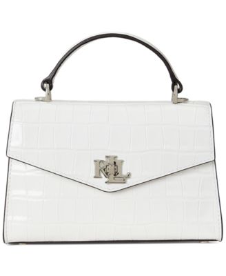 Lauren Ralph Lauren - Crocodile-Embossed Leather Small Farrah Satchel