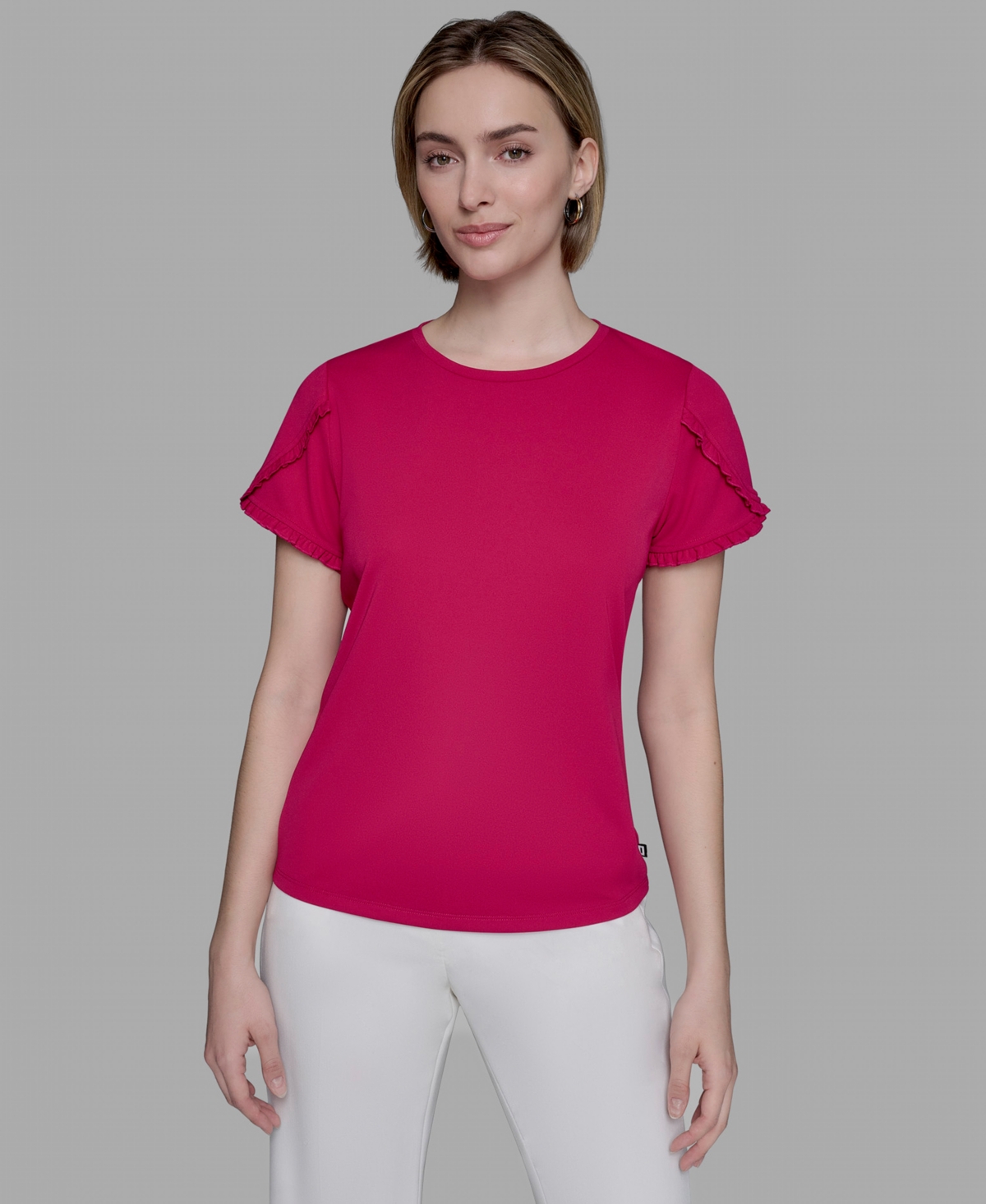 Women's Tulip-Sleeve Knit Top - Cerese