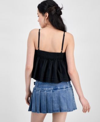 Juniors' Cotton Babydoll Tank