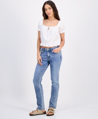 7 For All Mankind Women's Kimmie Straight-Leg Jeans - Macy's