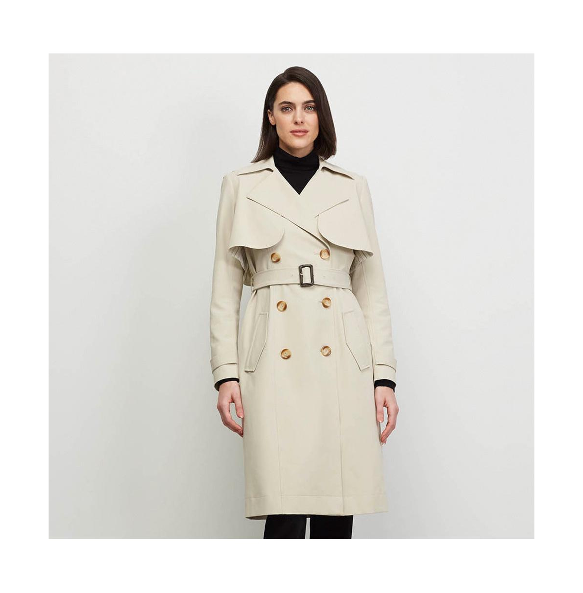 Women's Beige Water-Repellent Tricot Trench Coat Shrimpton - Manila beige