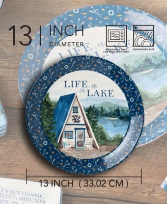 Wake At The Lake Round Platter