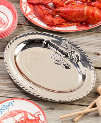 Silver Plated Lobster Oval Platter