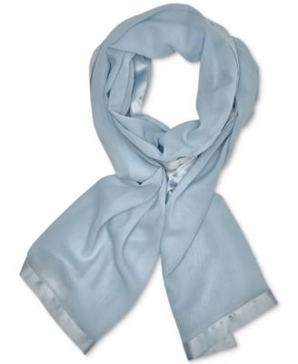 Calvin Klein - Satin Trim Chiffon Evening Wrap