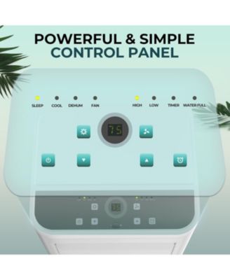 10,000 BTU Portable Air Conditioner – 4 Modes, Cools up to 450 Sq.Ft, with Timer, LED Display, Remote & Installation Kit