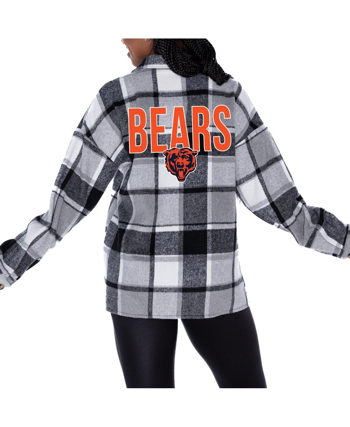 Gameday Couture Women's Gray Dallas Cowboys Fieldside Fun Plaid Button-up Overshirt In Gray