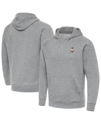 Antigua - Men's Heather Gray Clemson Tigers Golfer Victory Pullover Hoodie